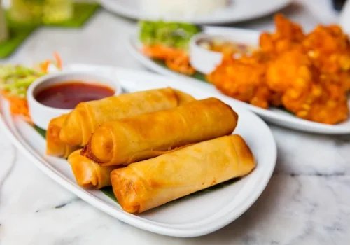 Crispy spring rolls